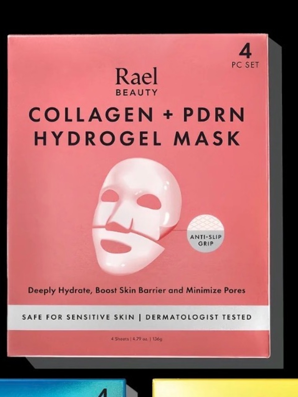 NIB Rael Hydrogel Mask PDRN COLLAGEN 4 in Box